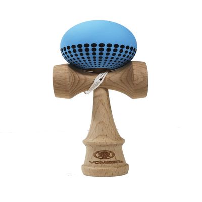 Yomega Pro Model Kendama  The Traditional Japanese Toss and Catch Skill Game with Rubberized Paint for Easier Skill Building Play (Light Blue)