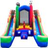 Pogo Bounce House Inflatable Bounce House and Double Slide Combo Unit 16.5 x 15 x 11 Foot- Crossover Sports, Kids Outdoor Toys, Jumpers for Kids - with Blower, Stakes, and Storage Bag view 1