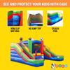 Pogo Bounce House Inflatable Bounce House and Double Slide Combo Unit 16.5 x 15 x 11 Foot- Crossover Sports, Kids Outdoor Toys, Jumpers for Kids - with Blower, Stakes, and Storage Bag view 4