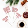 Gyufise 24 PCS Rose Gold 65 Cupcake Toppers Straight Outta 1960 Sixty Five Hello 65 Cheers to 65 Years Birthday Cupcake Picks 65th Birthday Anniversary Cake Decorations Supplies view 3
