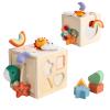 Twefex Pull String Activity Toy, Montessori Toys for Babies 6-12 Months, Wooden Activity Cube Baby Sensory Toys for 1 Year Old Boy Girl, Early Learning Baby Infant Toy 6 to 12 Months view 1