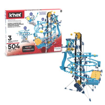 K'NEX - Marble Coaster Run with Motor 504 Pieces, STEM Building, Kid Construction Set Ages 8+
