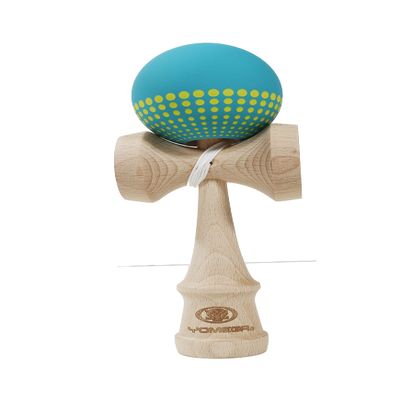 Yomega Pro Model Kendama The Traditional Japanese Toss and Catch Skill Game with Rubberized Paint for Easier Skill Building Play (Teal)