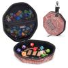 ENHANCE DnD Dice Tray and Case - Collector's Edition DnD Dice Holder for up to 150 D&D Shakers with Hard Shell Exterior and Protective Soft Interior - Rolling Tray Perfect for Game Night (Dragon Pink) view 1