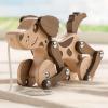 Montessori Toys 1 2 3 4 Years Old Boys Girls Wooden Walking Pull Dog Toy for Baby Toddler, Pull Along Walking Toys, Walk Along Puppy Pull, Wooden Pull & Push Toy view 1