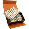 Antique Chinese Mahjong Game Set with Carrying Travel Case Travel Mahjong Set for Adults Boys and Girls view 4