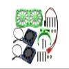 GPM Upgrades Aluminum 7075-T6 Motor Heatsink with Dual Metal Frame Waterproof Cooling Fan and Adjustable Mount for 1/5 Kraton/Outcast 8S BLX&1/5 X-Maxx 6S/8S Monster Truck&XO-01 RC Cars (Green) view 1