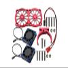 GPM Upgrades Aluminum 7075-T6 Motor Heatsink with Dual Metal Frame Waterproof Cooling Fan and Adjustable Mount for 1/5 Kraton/Outcast 8S BLX&1/5 X-Maxx 6S/8S Monster Truck&XO-01 RC Cars (red) view 1