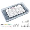 662-piece Universal Remote Control Screw kit 304 Stainless Steel Screw Combination kit, Suitable for Traxxas axial Redcat HPI Arrma SCX10 Losi 1/8 1/10 1/12 1/16 Scale Remote Control Truck Track view 1
