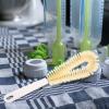 90degree Bottle Cleaning Brush Handle Cup Cleaner for Water Bottles Glasses and More Design for Cleaning and Reusable Brush Thick Bristles for No Dead Corners view 4