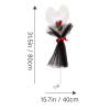 2pcs Glow Ball Valentines Day Decor Decorative Balloons Rose Flowers Balloons Light up Flower Bouquet Valenties Decorations Transparent Plastic Supplies Led view 2