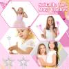 Sratte 100 Pcs 13 Inch Star Wand Fairy Baton Stick Princess Plating Wand Fairy Accessories for Women Angel Baton for Girls Kids Witch Costume Halloween Witch Queen Cosplay Prop(Silver) view 4