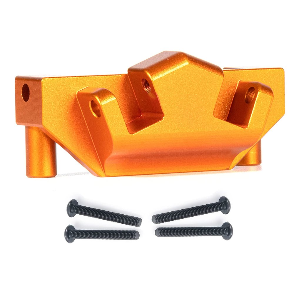 CNC Aluminum Link Riser for 1/10 RC Crawler Axial Capra 1.9 Unlimited Trail Buggy Currie F9 SuperShafty CP44 Portal Axle Upgrade (Orange Link Riser)