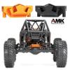 CNC Aluminum Link Riser for 1/10 RC Crawler Axial Capra 1.9 Unlimited Trail Buggy Currie F9 SuperShafty CP44 Portal Axle Upgrade (Orange Link Riser) view 2