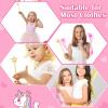 Sratte 100 Pcs 13 Inch Star Wand Fairy Baton Stick Princess Plating Wand Fairy Accessories for Women Angel Baton for Girls Kids Witch Costume Halloween Witch Queen Cosplay Prop(Gold) view 4