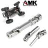 2pcs Universal Joint Driveshaft for 1/18 RC Rock Crawler Axial UTB18 Capra Unlimited Trail Buggy RC Steel Heavy Duty Drive Shaft view 3