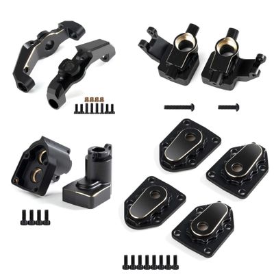 UTB18 Brass Counter Weight Axle Housing Black Coating for Axial RC Crawler 1/18 UTB18 Capra Unlimited Trail Buggy RTR Upgrade Part (E - 5 in 1)