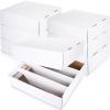 Yexiya 3 Pcs 3200 Count Sports Card Storage Boxes White Trading Card Box Collectible Trading for Soccer Baseball Game view 1