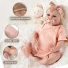 iCradle 19 inch Reborn Baby Dolls Realistic Silicone Newborn Toddler Dolls Real Cute Baby Dolls Handmade with Eyes Open Xmas Toys view 3