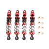 KYX Racing CNC Machined Aluminum 82mm Black Front Rear Suspension Shocks Upgrades Parts Accessories for 1/18 RC Crawler Car Axial UTB18 Capra Unlimited Trail Buggy (Red) view 1