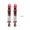 KYX Racing CNC Machined Aluminum 82mm Black Front Rear Suspension Shocks Upgrades Parts Accessories for 1/18 RC Crawler Car Axial UTB18 Capra Unlimited Trail Buggy (Red) view 3