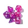 7-Die Iridescent Glitter Polyhedral Two-Tone Dice Set D4 D6 D8 D10 D% D12 D20 for DND Enthusiast RPG Adventurer(Green + Milk White) view 4