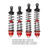 Aluminum Alloy Damper Assembled Shocks Front & Rear Replacement (Red), 4PCS Aluminum Front & Rear RC Shocks for ARRMA 1/7 Mojave 1/8 Kraton, Slash Shocks 4x4 Body rc car Front Rear Shock view 2