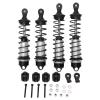 Aluminum Alloy Damper Assembled Shocks Front & Rear Replacement (Black), 4PCS Aluminum Front & Rear RC Shocks for ARRMA 1/7 Mojave 1/8 Kraton, Slash Shocks 4x4 Body rc car Front Rear shoc view 1