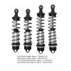 Aluminum Alloy Damper Assembled Shocks Front & Rear Replacement (Black), 4PCS Aluminum Front & Rear RC Shocks for ARRMA 1/7 Mojave 1/8 Kraton, Slash Shocks 4x4 Body rc car Front Rear shoc view 3