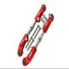 GPM Upgrades Aluminum 7075-T6+Stainless Steel Adjustable Front Steering Tie Rod for 1/7 Mojave 6S BLX Desert Truck (ARA106058T1/T2) & 1/7 Mojave 6S V2 4WD BLX (ARA7604V2T1/T2) RC Cars (red) view 1