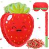 Sratte Strawberry Piata Fruit Summer Theme Includes Stick Blindfold Confetti Fruit Piata Birthday Party Decorations for Summer Tropical Party Supplies Fiestas Carnival Game view 1