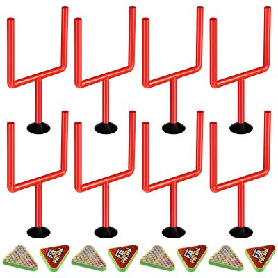 Chuangdi 16 Pcs Flick Football Games Mini Table Top Sports Games with Posts and Plastic Footballs Indoor Football Party Favors Birthday Gifts