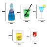 The Lord of the Tools 13PCS Dollhouse Miniature Wine Bottles 1:12 Scale Cocktail Cup Drink Juice Tea Beverage Bottle Toys Simulation Kitchen Model for Dollhouse Kitchen Decor view 4
