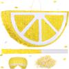 Sratte Lemon Piata Fruit Summer Theme Includes Stick Blindfold Confetti Small Fruit Piata Birthday Party Decorations for Fiestas Summer Tropical Party Supplies Carnival Game view 1