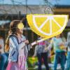 Sratte Lemon Piata Fruit Summer Theme Includes Stick Blindfold Confetti Small Fruit Piata Birthday Party Decorations for Fiestas Summer Tropical Party Supplies Carnival Game view 3