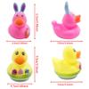 20 Pcs Prefilled Easter Eggs with Rubber Ducks Bright Colorful Easter Eggs Prefilled with Variety Bunny Duckies for Kids Easter Basket Stuffers and Party Favors view 3