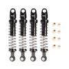 KYX Racing CNC Machined Aluminum 82mm Black Front Rear Suspension Shocks Upgrades Parts Accessories for 1/18 RC Crawler Car Axial UTB18 Capra Unlimited Trail Buggy (Black) view 1