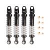 KYX Racing CNC Machined Aluminum 82mm Black Front Rear Suspension Shocks Upgrades Parts Accessories for 1/18 RC Crawler Car Axial UTB18 Capra Unlimited Trail Buggy (Black) view 2