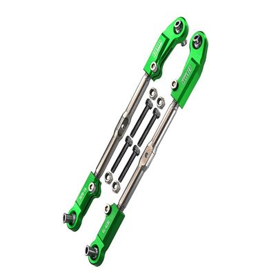 Aluminum + Stainless Steel Adjustable Front Steering Tie Rod for Arrma 1:8 KRATON 6S / RC Talion 6S / Outcast 6S / Electric Talion 6S / Notorious 6S / KRATON 6S V5 / Notorious 6S V5 - Green