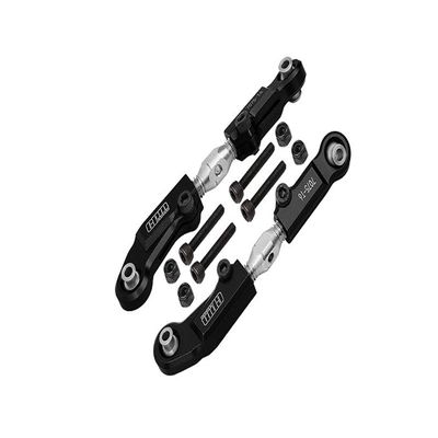 Aluminum+Stainless Steel Adjustable Front Steering Tie Rod For Arrma 1:7 LIMITLESS-ARA109011 / LIMITLESS V2-ARA7116V2 / INFRACTION-ARA109001 / INFRACTION V2-ARA7615V2 / 1:8 TYPHON 6S-ARA106046 - Black