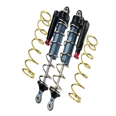 GPM for Arrma 1:5 KRATON 8S BLX-ARA110002 Upgrade Parts Aluminum 6061-T6 Rear L-Shape Piggy Back (Built-in Piston Spring) Adjustable Spring Dampers 187mm - Gray Silver