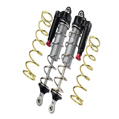 GPM for Arrma 1:5 KRATON 8S BLX-ARA110002 Upgrade Parts Aluminum 6061-T6 Rear L-Shape Piggy Back (Built-in Piston Spring) Adjustable Spring Dampers 187mm - Silver