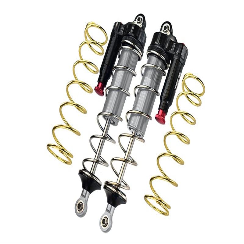 GPM for Arrma 1:5 KRATON 8S BLX-ARA110002 Upgrade Parts Aluminum 6061-T6 Rear L-Shape Piggy Back (Built-in Piston Spring) Adjustable Spring Dampers 187mm - Silver