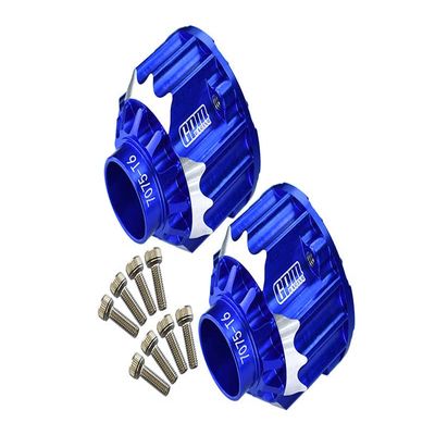 Aluminum 7075-T6 Front + Rear Differential Case For Traxxas 1:5 X Maxx 6S / X Maxx 8S / XRT 8S / 1:6 Sand Car 8S Upgrades - Blue