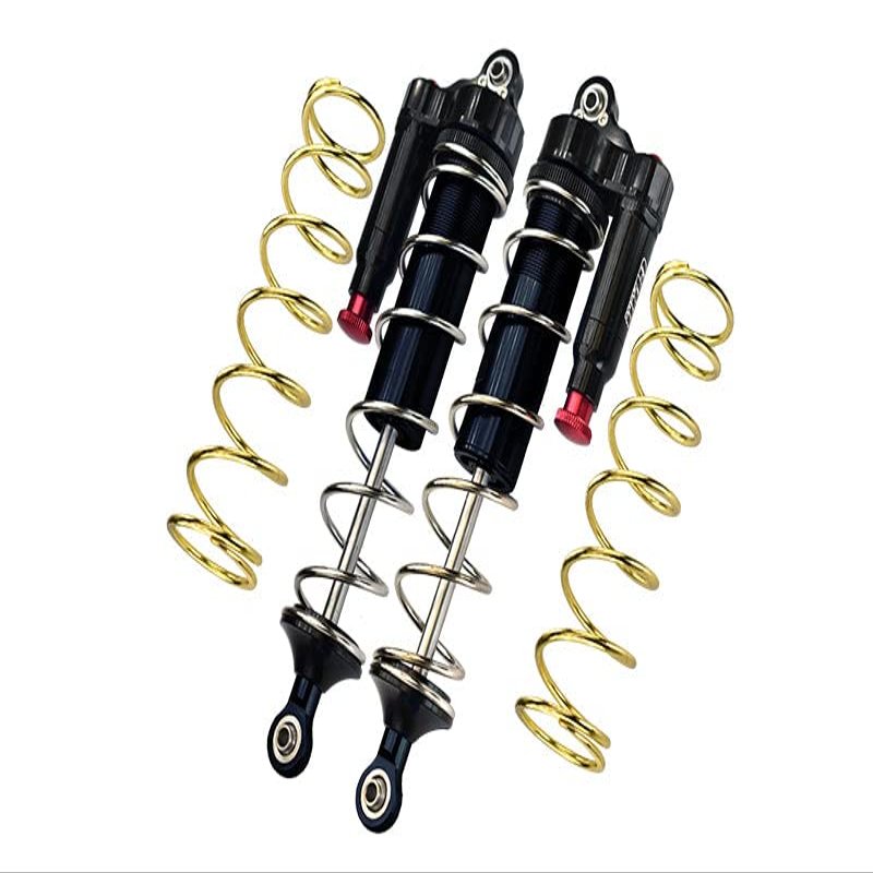 GPM for Arrma 1:5 KRATON 8S BLX-ARA110002 Upgrade Parts Aluminum 6061-T6 Rear L-Shape Piggy Back (Built-in Piston Spring) Adjustable Spring Dampers 187mm - Black