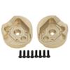 MEUS RACING UTB18 Front Brass Portal Axle Covers Weigths 65g/pc for AXIAL UTB18 Capra Trail Buggy #AXI212010 Upgrade Parts 2Pcs, Gold view 1