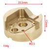 MEUS RACING UTB18 Front Brass Portal Axle Covers Weigths 65g/pc for AXIAL UTB18 Capra Trail Buggy #AXI212010 Upgrade Parts 2Pcs, Gold view 2