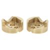 MEUS RACING UTB18 Front Brass Portal Axle Covers Weigths 65g/pc for AXIAL UTB18 Capra Trail Buggy #AXI212010 Upgrade Parts 2Pcs, Gold view 3