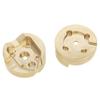 MEUS RACING UTB18 Front Brass Portal Axle Covers Weigths 65g/pc for AXIAL UTB18 Capra Trail Buggy #AXI212010 Upgrade Parts 2Pcs, Gold view 4