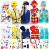 Deekin 5 Sets Kids Dress up Costumes, Toddler Dress up Clothes for Boys Girls, Community Helpers Construction Worker Police Firefighter Doctor Surgeon Pretend Outfits for Ages 37 view 1